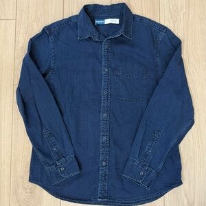 Old Navy Men's Dark Blue denim Casual Shirt